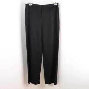 Linda Allard Ellen Tracy Women’s 10 Black Knit Straight Leg Pants NWT